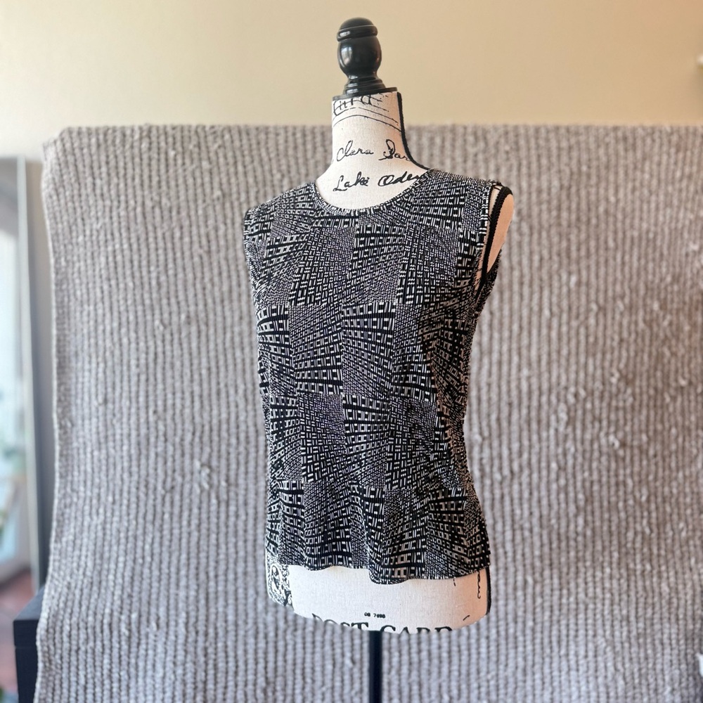 Black and White Women's Top
